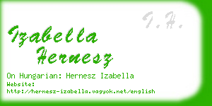 izabella hernesz business card